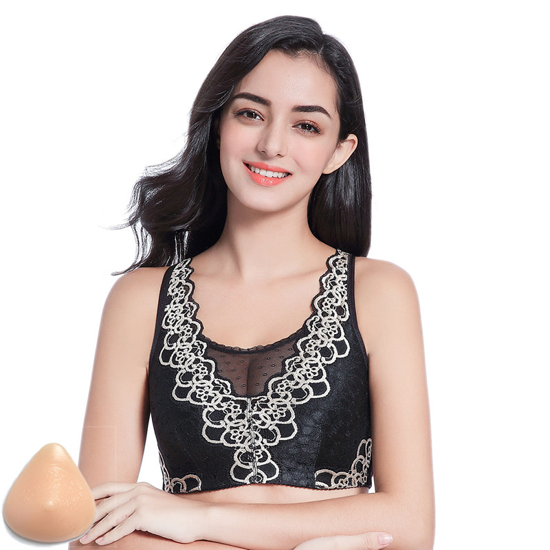 二合一   可以装义乳的文胸  胸罩乳房切除术后内衣8838