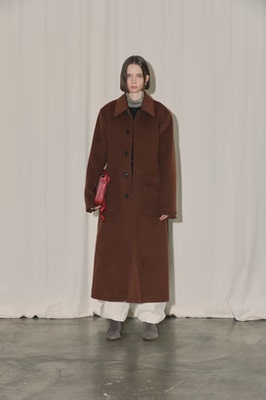 秋冬女士大衣外套长款过膝赫本风