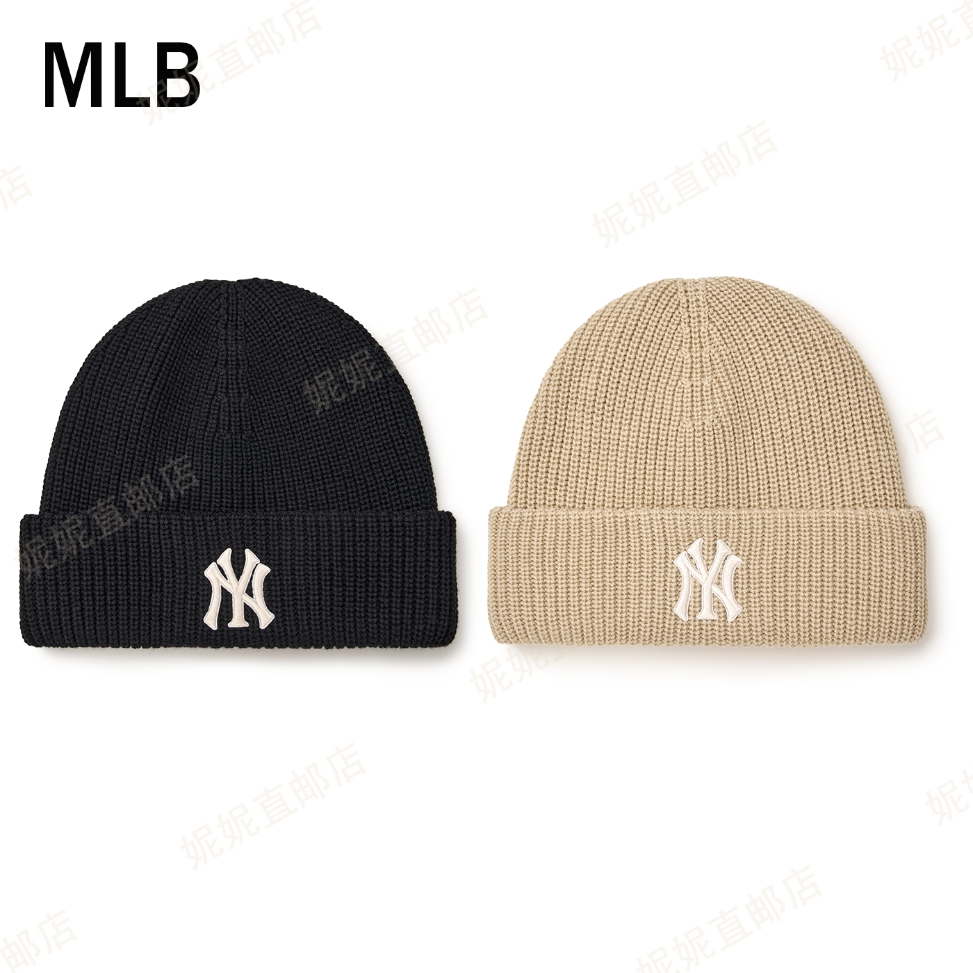 Ni妮韩国直邮25新款男女情侣NY毛线帽针织帽保暖冷帽3ABNBM246