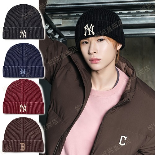 Ni韩国直邮25新款TWS同款针织帽大标毛线帽3ABNB0656