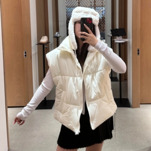 【美国正品代购】ALO加厚立领简约羽绒马甲2025新款休闲宽松外套