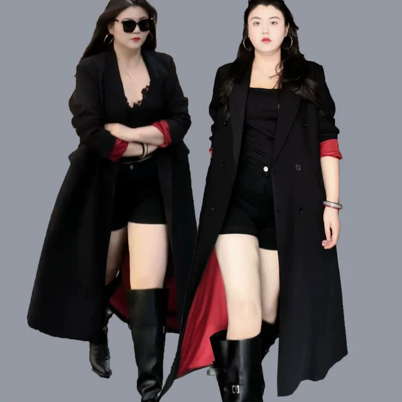 冬新款大码加长款西装风衣羽绒白鸭绒外套女胖mm200斤加厚大衣潮,女装/女士精品,常规大码外套,淘宝优惠券,粉丝福利购,淘宝优惠卷