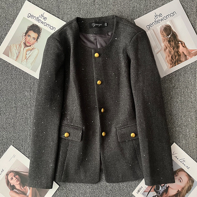 大码法式小香风春秋季新款外套小个子高级感时尚上衣女200斤胖mm,女装/女士精品,常规大码外套,淘宝优惠券,粉丝福利购,淘宝优惠卷