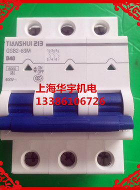 天水二一三 空气开关 GSB2-63M/3P D40 断路器