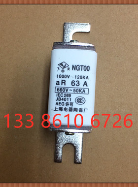 快速熔断器NGT00-63A 独立式安装 NGTOO 660V-50KV 保险丝