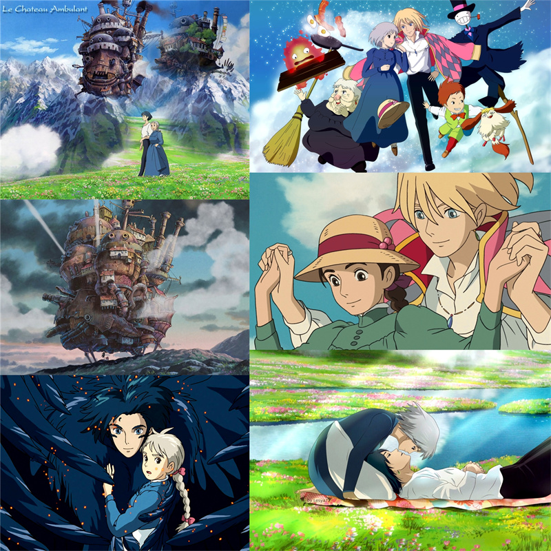 定制木质拼图哈尔的移动城堡