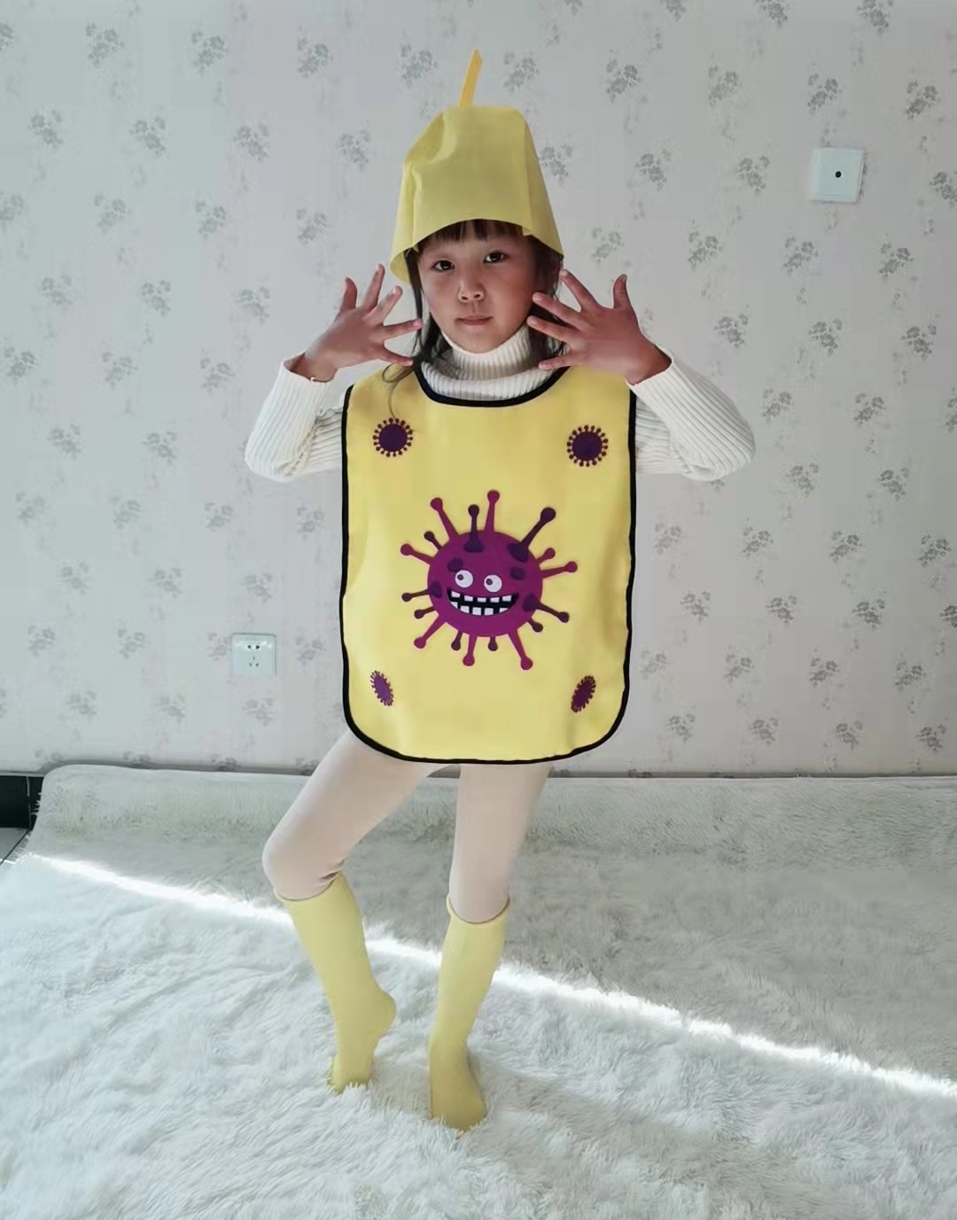 牙细菌大战演出服幼儿园大战表演服情景剧大作战衣服牙刷牙齿道具