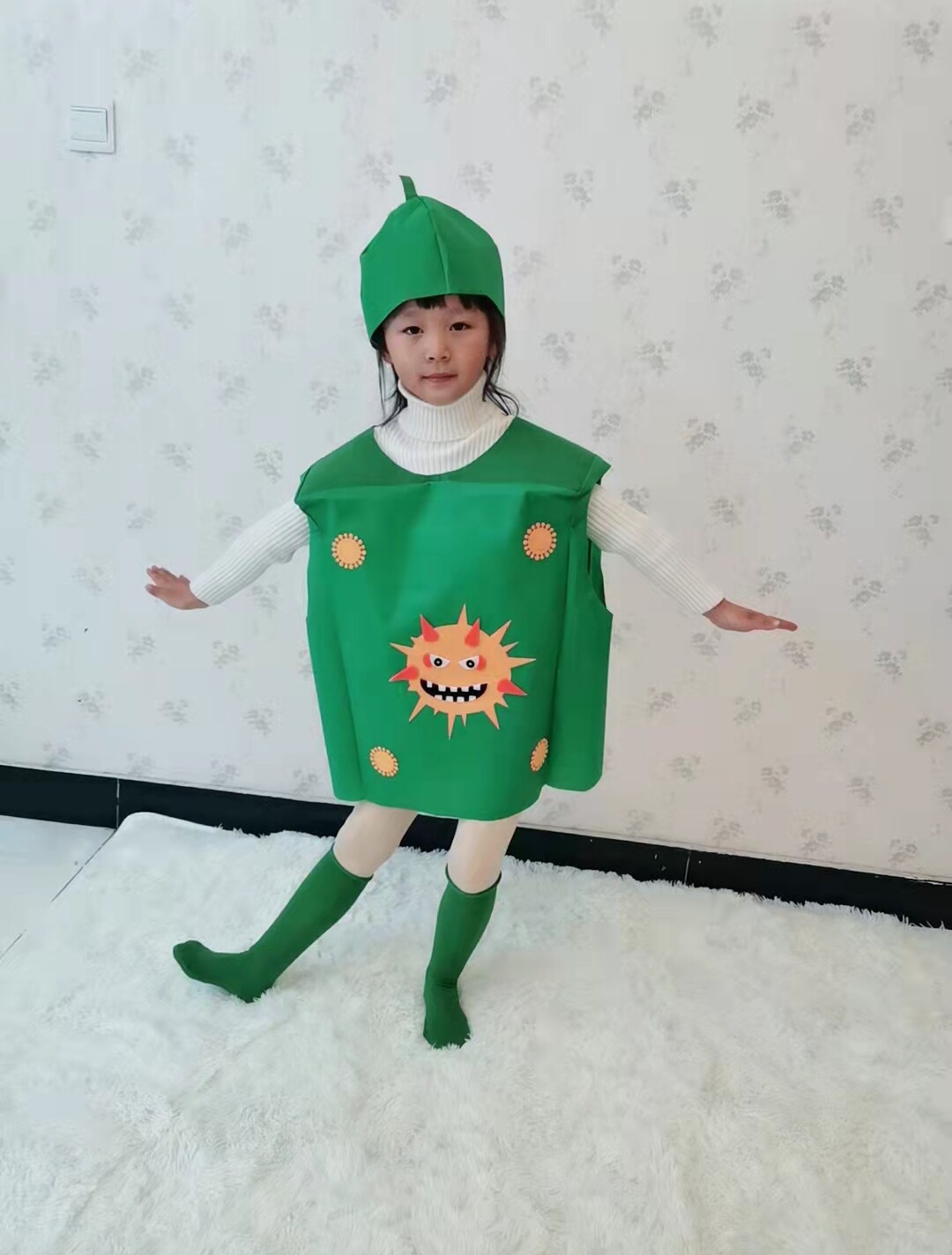 牙细菌大战演出服幼儿园大战表演服情景剧大作战衣服牙刷牙齿道具