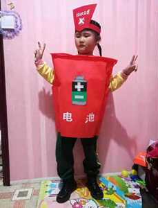 垃圾分类卡通人偶服装四色分类垃圾桶电池宣传活动演出道具玩偶桶