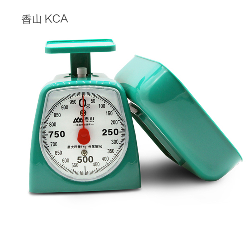 香山KCA弹簧秤1KG/2KG烘焙克度计量秤家用盘秤机械称教学仪器台秤