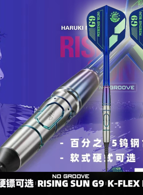 TARGET探极HARUKI村松治树9代无槽TYPEB钨钢飞镖K-FLEX一体翼配件