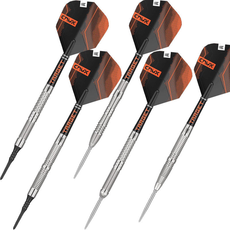 TARGET探极CRUX系列欧洲款素色软镖硬镖可选90钨钢专业比赛飞镖