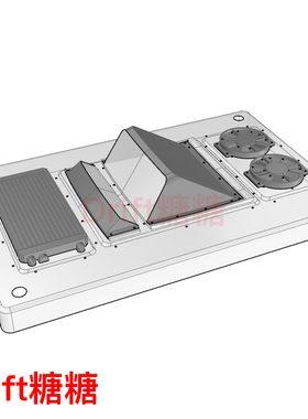 ART6057 RC-ART 1/10 RC漂移车壳 仿真后置水箱中冷散热器 透明