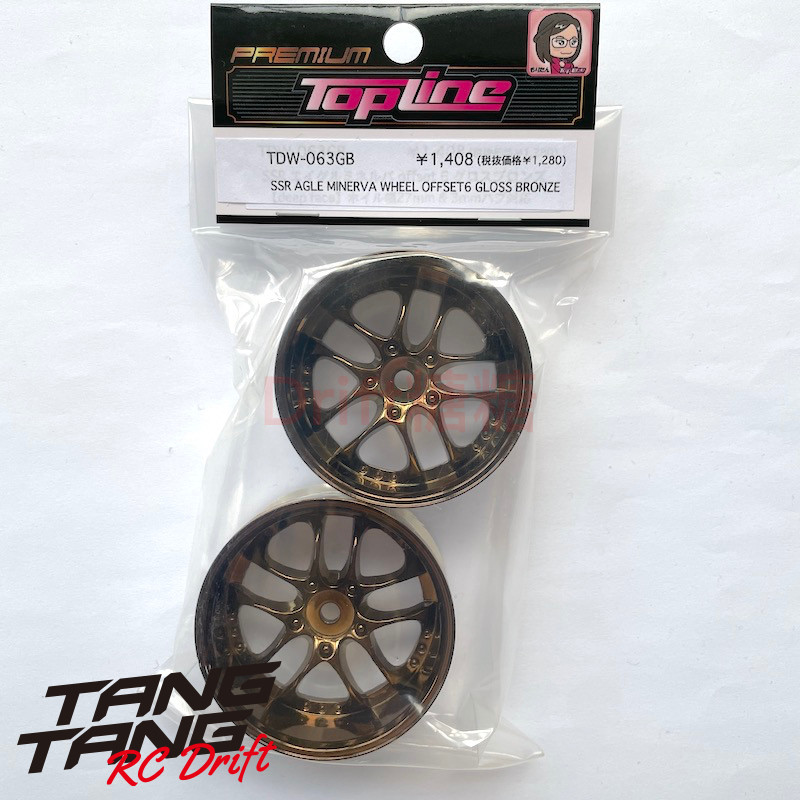 TDW-063GB TOPLINE SSR Minerva 仿真漂移轮毂 27mm宽 香槟色 6mm