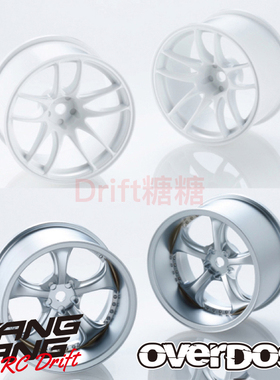 OVERDOSE R-SPEC Kiwami白色/VS KF消光银9mm 30mm轮毂套装送腕带