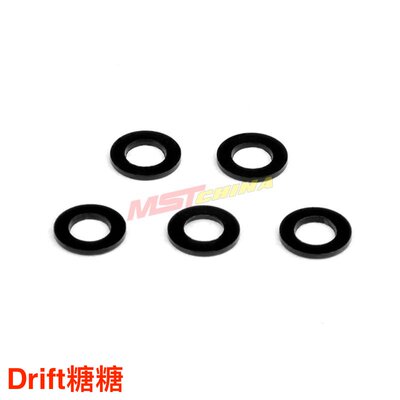 820025BK MST RMX RRX YD2 金属垫片 3x5.5x0.5mm 黑色 5个