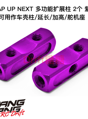 0037-11 Wrap Up Next 金属扩展柱车壳柱/延长柱/舵机座2个 紫色