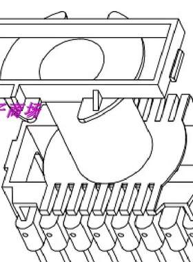 ETD39磁芯骨架电源变压器电木骨架 立式8+8针