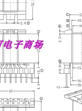 EE4215高频变压器磁芯骨架  电木骨架