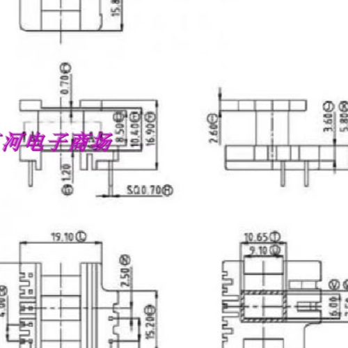 EE22高频电源变压器骨架5-2