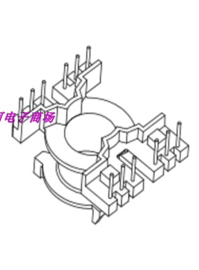 PQ2620高频变压器磁芯骨架排距30 加宽电源磁芯骨架