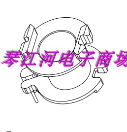 RM8磁芯骨架立式5+0RM8