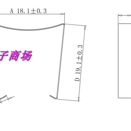 EPC17不锈钢铁夹变压器钢夹