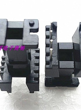 EEL19高频电源变压器磁芯骨架立式4+6针槽内带挡墙