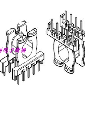 PD快充ATQ17高频电源变压器磁芯PC95材质电木骨架卧式5+5针