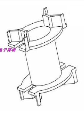 PQ3230高频变压器骨架磁芯PQ3230无针骨架磁芯