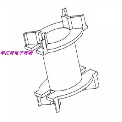 pq3230高频变压器骨架磁芯无针