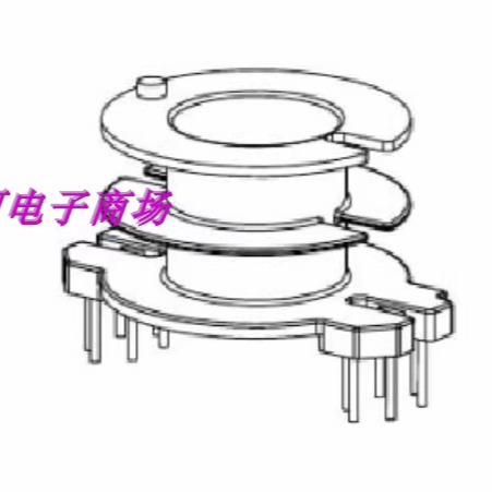 rm10骨架双槽梅花变压器磁芯
