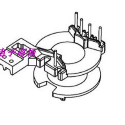 PQ2014电源磁芯立式4+1+2脚