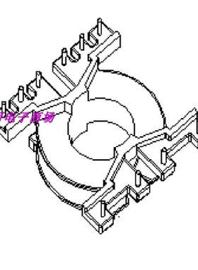 PQ3230立式电源变压器磁芯4-6  磁芯骨架