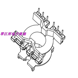 PQ3230骨架立式 电源变压器磁芯4+6针  变压器骨架 电木骨架磁环