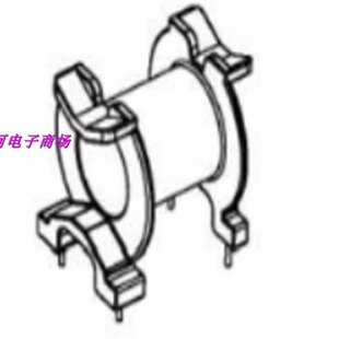 PQ3230变压器磁芯骨架PQ3230骨架磁芯卧式2+2针 变压器骨架 电木