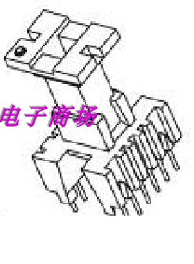 EEL16变压器骨架 磁芯带挡墙立式4+6脚