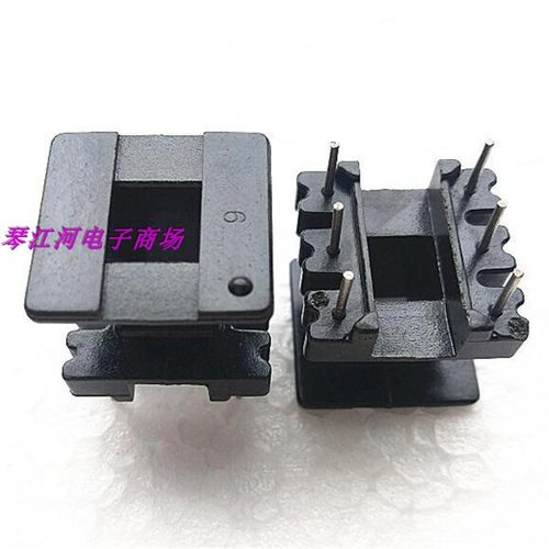 高频变压器EE25磁芯PC40磁芯EE25镜面磁芯骨架立式3+3电木骨架