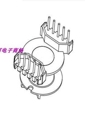 RM10骨架立式5+5 YTB-1003频变压器磁芯变压器磁芯骨架电源骨架