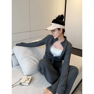 休闲运动套装 PAPERLLL辛间 半裙春季 极简风卫衣阔腿裤 女 高阶休闲