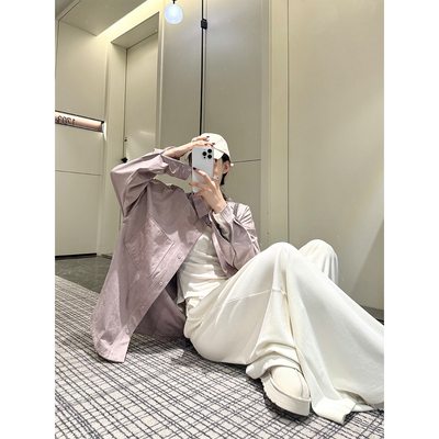 PAPERLLL辛间 书房旧梦 复古小翻领麂皮绒衬衫女秋冬质感宽松上衣