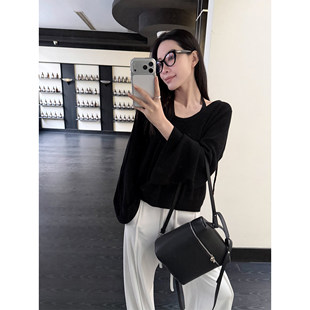 PAPERLLL辛间 松弛Timing 挂脖背心连帽U领罩衫女慵懒针织两件套