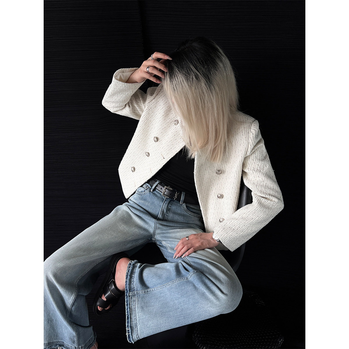 PAPERLLL辛间 中古小香 早秋立领双排扣短款上衣复古小香风外套女,女装/女士精品,短外套,淘宝优惠券,粉丝福利购,淘宝优惠卷