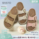 厚底女拖鞋 百思图夏季 潮流复古休闲勃肯鞋 时尚 BV182BT5 新款