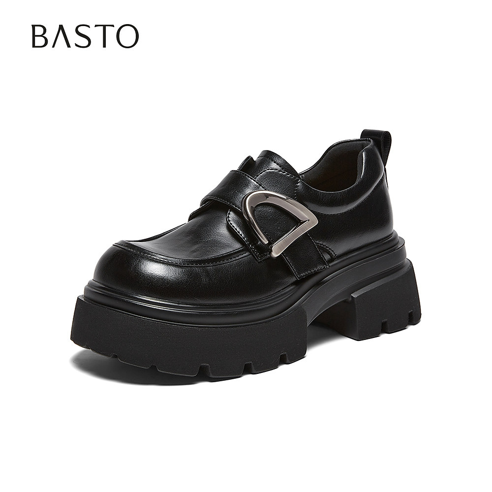 【好物体验专享】百思图2026春季商场新款乐福鞋女单鞋W0671AM6