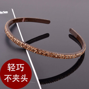 水钻发箍高级感细发发箍女满钻发发捆女款带钻镶钻头箍钻石重工新
