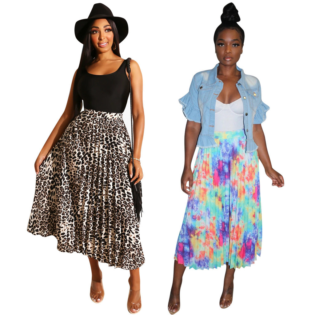 2019印花百褶裙夜店半身裙 Fashion women sexy nightclub skirt|ruв категории Женская одежда, юбка - от Buy2taobao.com для оказания профессиональной услуги покупки агента Taobao