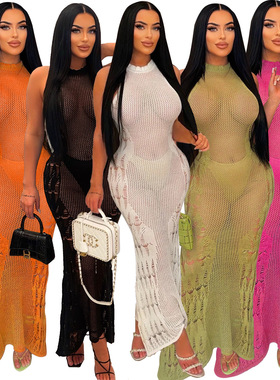 new  Women's dress Fashion sunblock smock beach sexy skirt