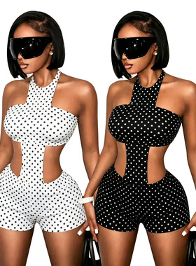 2026 new Women's fashion new sexy jumpsuit shorts 性感连体裤