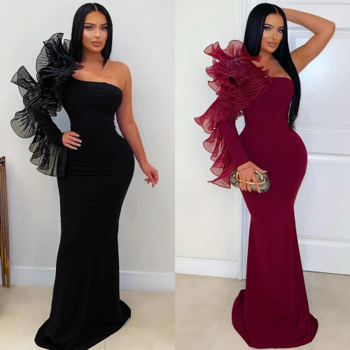 Fashion women's elegant party slim fit dress banquet skirt